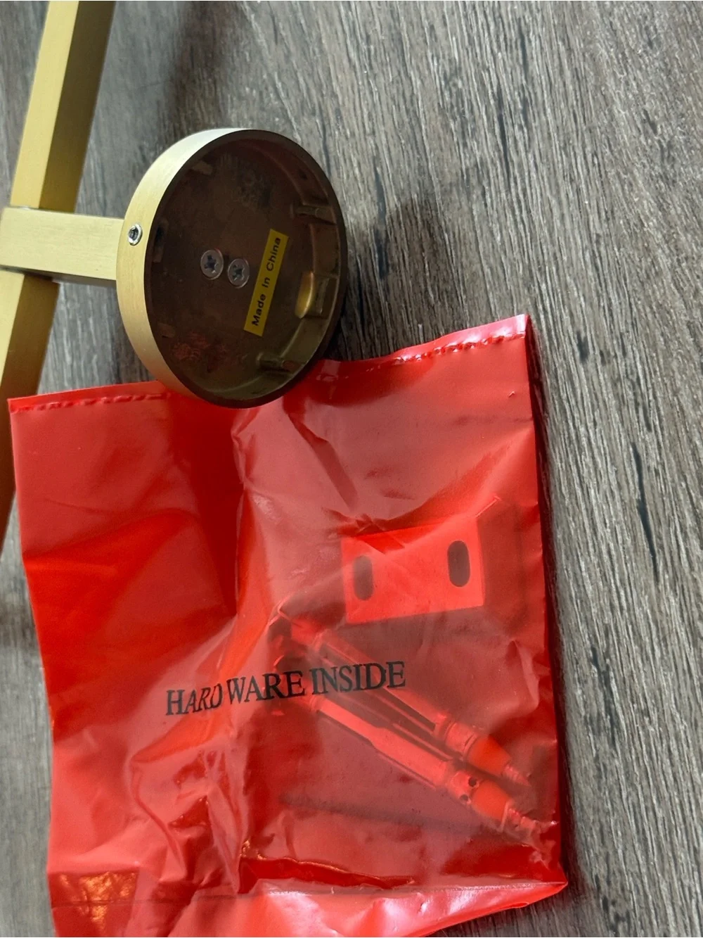 RH Restoration Hardware Pillars Square Towel Ring gold Brass Bathroom New